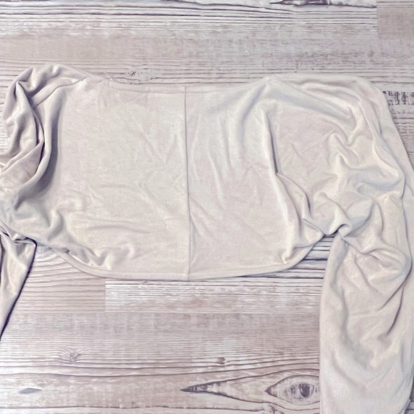 New JENNI Style Not Size Long Sleeve Shrug, Women’s top sand tan XL - Picture 5 of 7